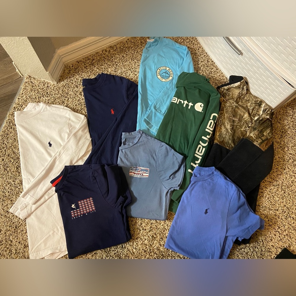 Boys tops - Columbia, polo, crown and ivy, cathartt, etc. size 8